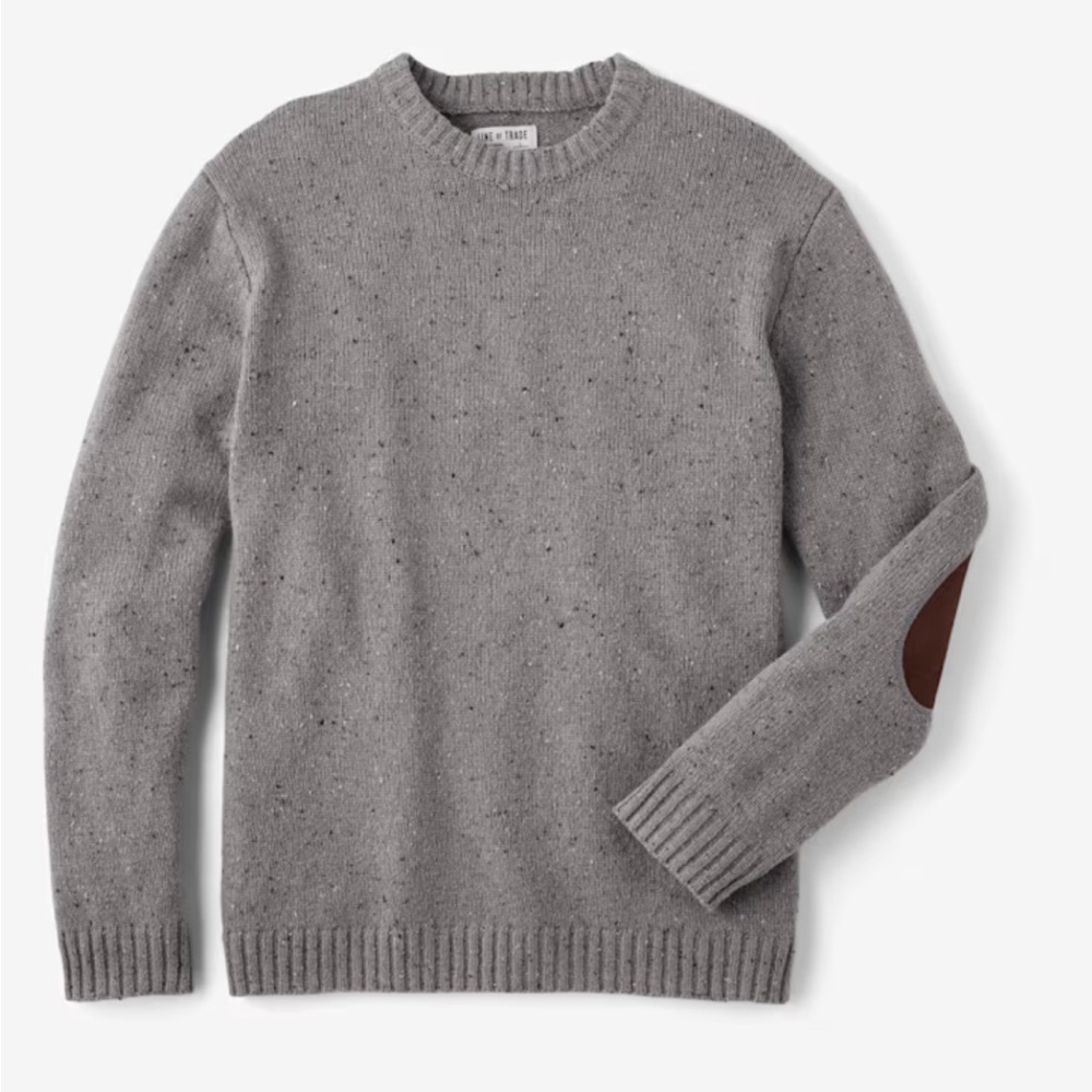 LINE OF TRADE brand Starboard Donegal sweater in Ash